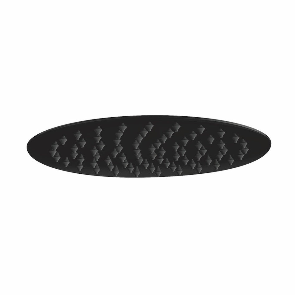 Scudo Round Shower Head 200mm - Matt Black - BLACK013ORB - TAP 'N' SHOWER
