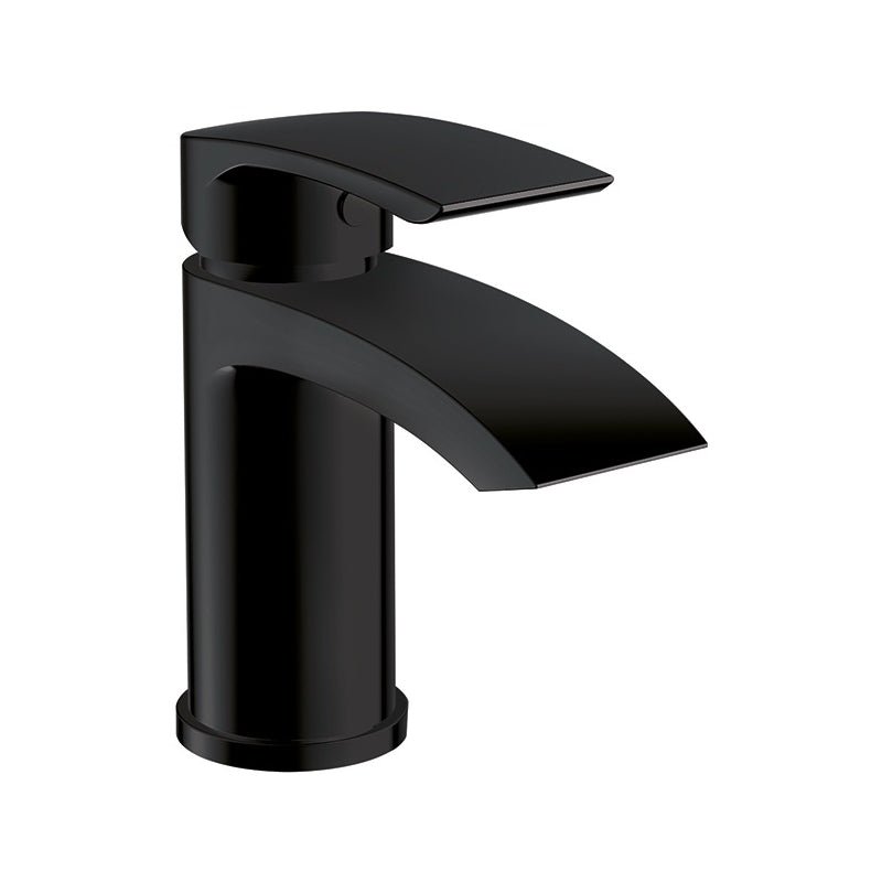 Scudo Belini Mono Basin Mixer Tap - Matt Black - BLACK257ORBL - TAP 'N' SHOWER