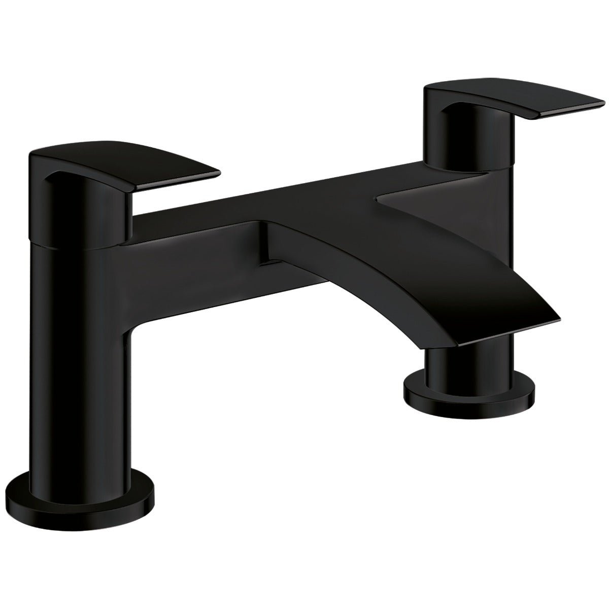 Scudo Belini Deck Mounted Bath Filler Tap - Matt Black - BLACK259ORBL - TAP 'N' SHOWER