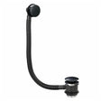 Scudo Bath Pop - Up Waste with Overflow - Black - BLACKBW001 - TAP 'N' SHOWER
