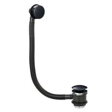 Scudo Bath Pop - Up Waste with Overflow - Black - BLACKBW001 - TAP 'N' SHOWER