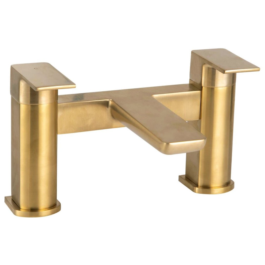 Scudo Muro Bath Filler Tap - Brushed Brass - BR - BRASS242 - TAP 'N' SHOWER