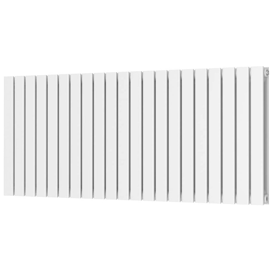 Scudo Bravo Double Designer Radiator 600 x 1430mm - White - BRAV60 - 143D - W - TAP 'N' SHOWER