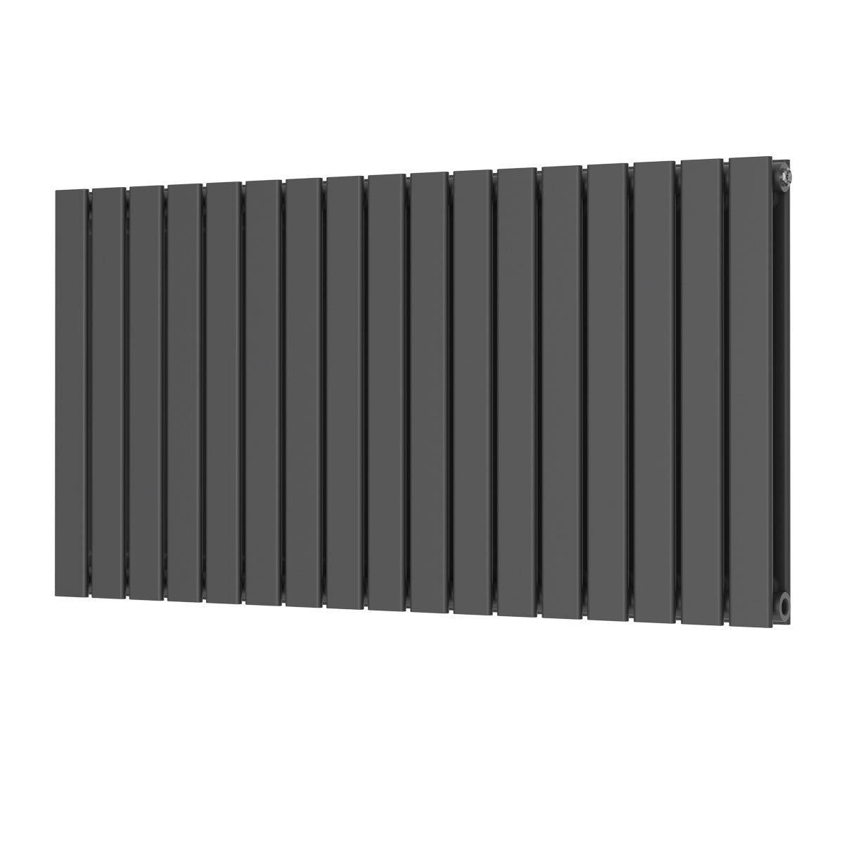 Scudo Bravo Designer Radiator Double 600mm x 1158mm - Anthracite - BRAV60 - 116D - A - TAP 'N' SHOWER