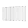 Scudo Bravo Designer Radiator Single 600mm x 1158mm - White - BRAV60 - 116S - W - TAP 'N' SHOWER