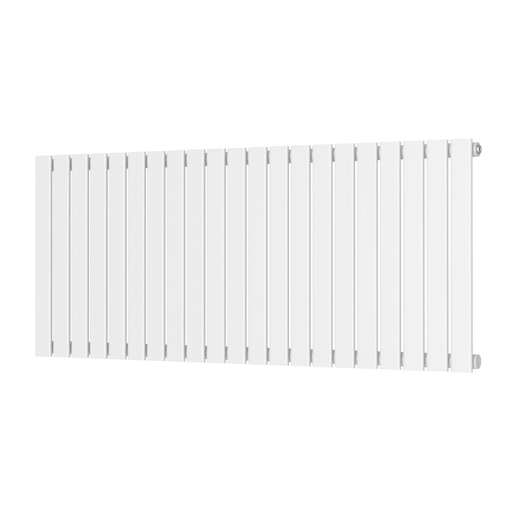Scudo Bravo Designer Radiator Single 600mm x 1430mm - White - BRAV60 - 143S - W - TAP 'N' SHOWER