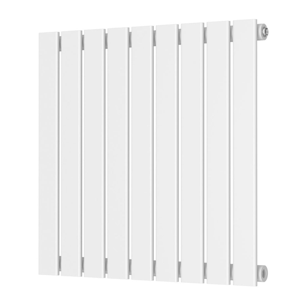 Scudo Bravo Designer Radiator Single 600mm x 614mm - White - BRAV60 - 61S - W - TAP 'N' SHOWER