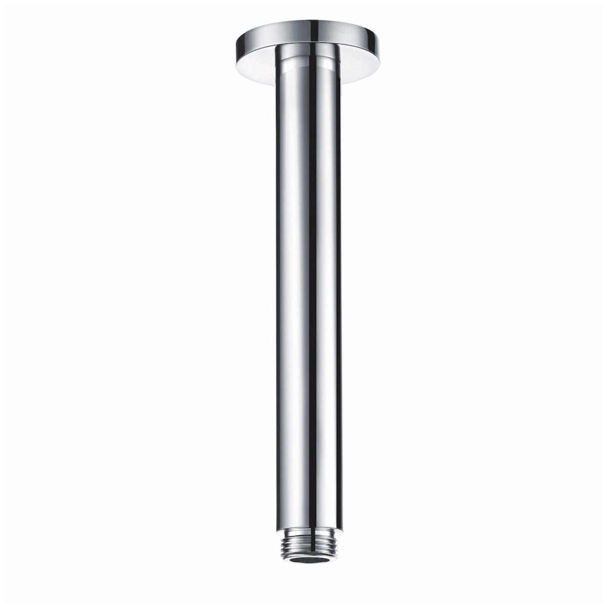 Scudo Round Ceiling Mounted Arm - Chrome - CEILINGARM002L - TAP 'N' SHOWER