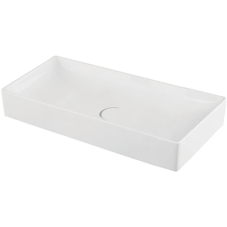 Scudo Stance Countertop Basin 750mm - White - COUNTERTOP - 003 - TAP 'N' SHOWER