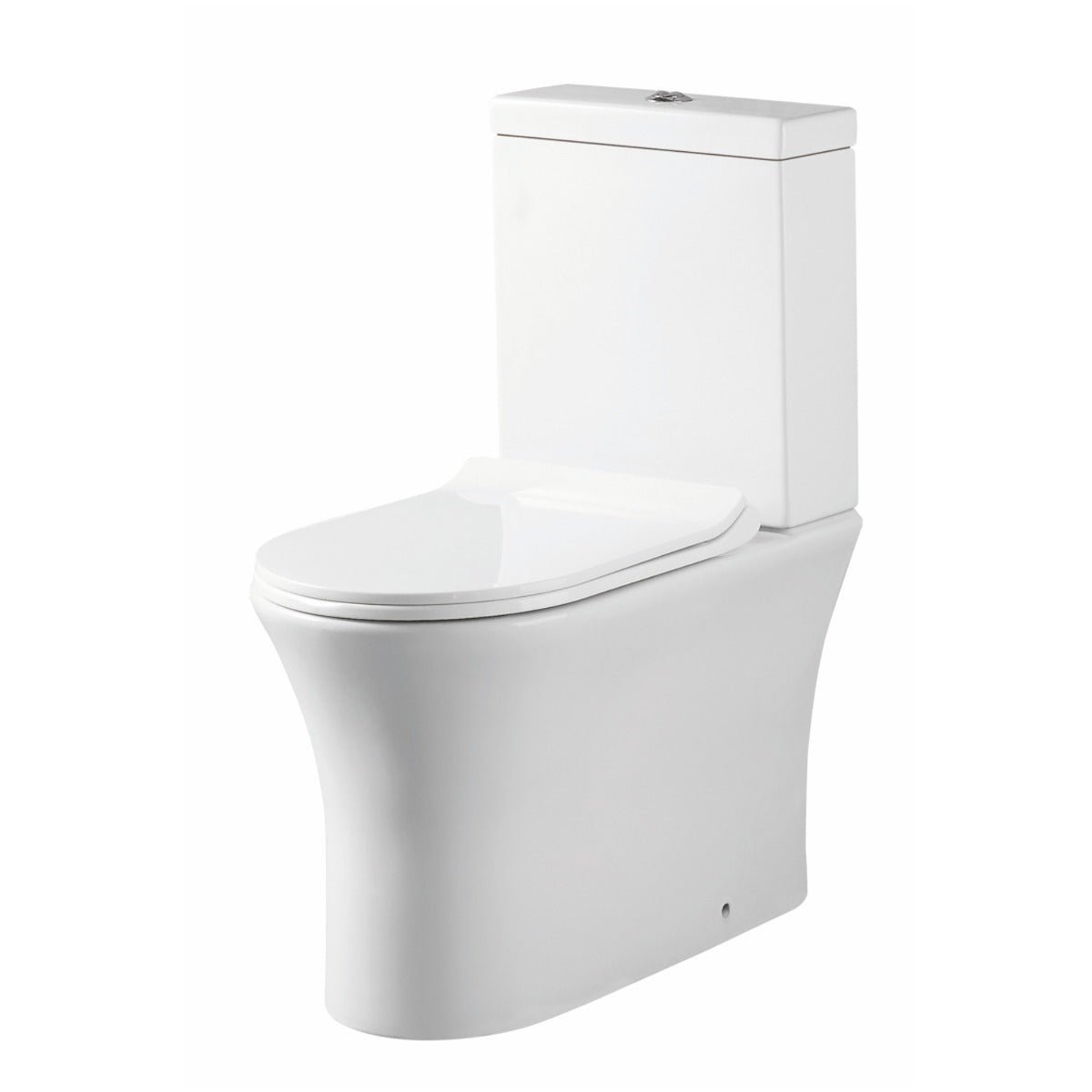 Scudo Deia Rimless Comfort Height Closed Back WC Pan 455mm - White - DEIA006 - TAP 'N' SHOWER