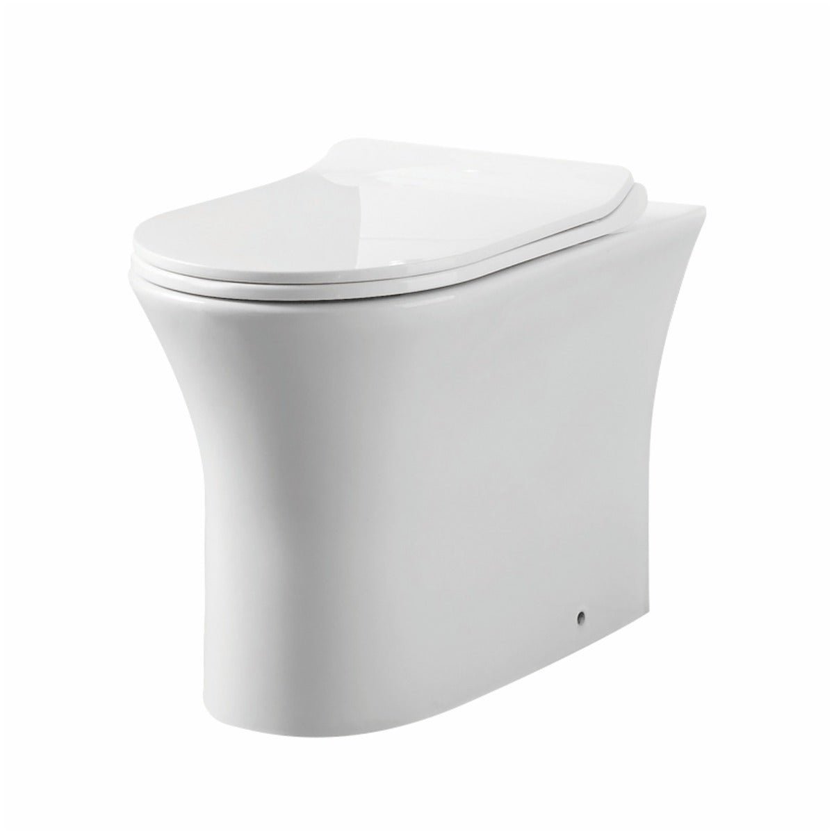 Scudo Deia Rimless Comfort Height Back To Wall WC Pan 455mm - Gloss White - DEIA010 - TAP 'N' SHOWER