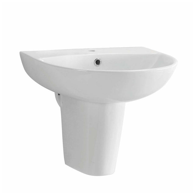 Scudo Deia Belini One Tap Hole Basin 450mm - White - DEIA012 - TAP 'N' SHOWER