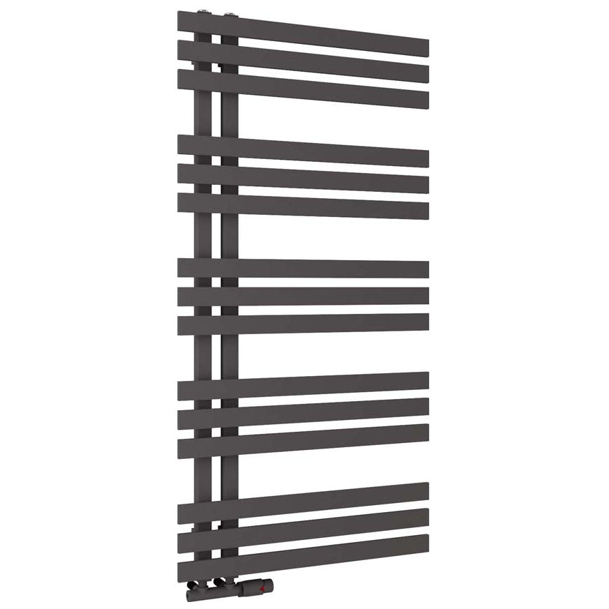 Scudo Elizabeth Towel Radiator 600 x 1200mm - Anthracite - ELIZ1200 - 600 - A - TAP 'N' SHOWER