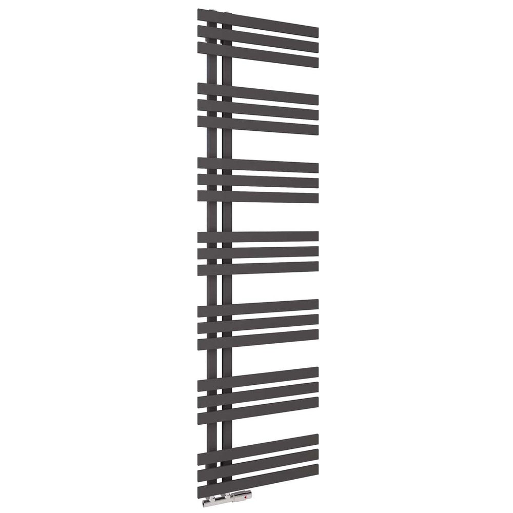 Scudo Elizabeth Towel Radiator 500 x 1800mm - Anthracite - ELIZ1800 - 500 - A - TAP 'N' SHOWER