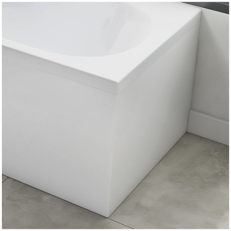 Scudo White Gloss Waterproof End Bath Panel 700mm - White Gloss - ENDPANEL001 - TAP 'N' SHOWER