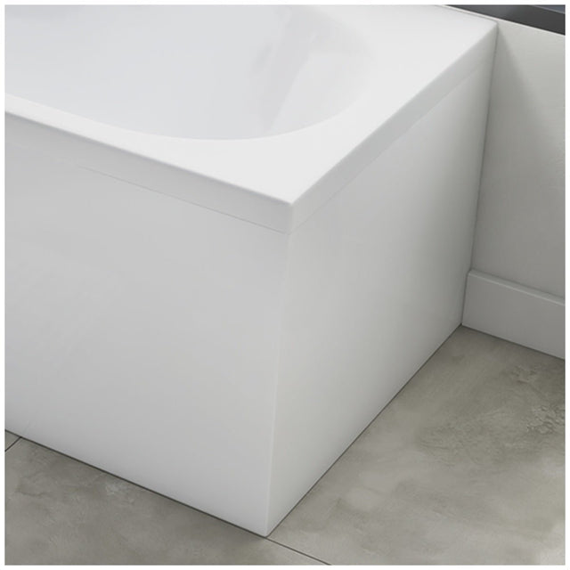 Scudo White Gloss Waterproof End Bath Panel 700mm - White Gloss - ENDPANEL001 - TAP 'N' SHOWER