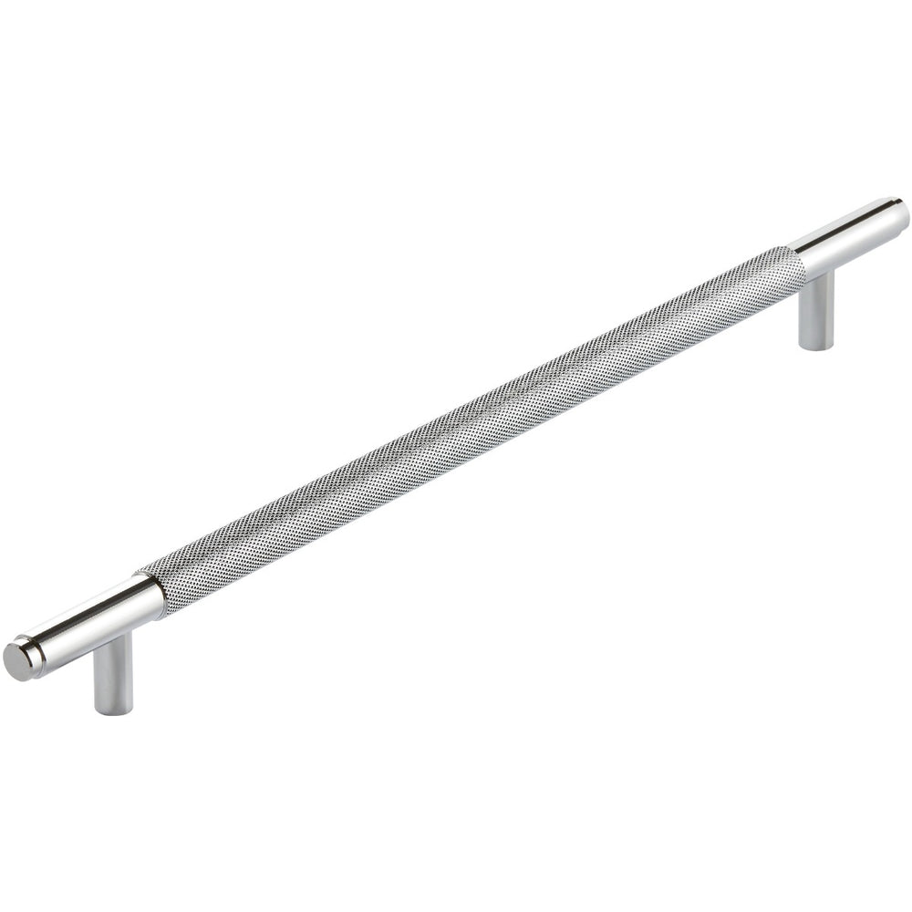 Scudo Knurled Handle 400mm - Chrome - HANDLE006 - TAP 'N' SHOWER