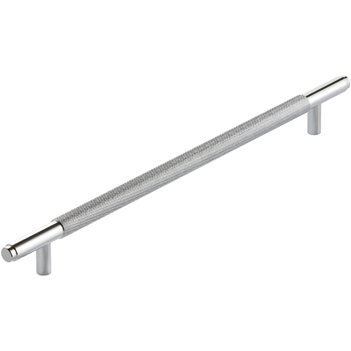 Scudo Knurled Handle 400mm - Chrome - HANDLE006 - TAP 'N' SHOWER