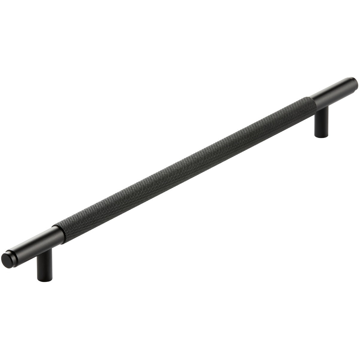 Scudo Knurled Handle 400mm - Black - HANDLE007 - TAP 'N' SHOWER