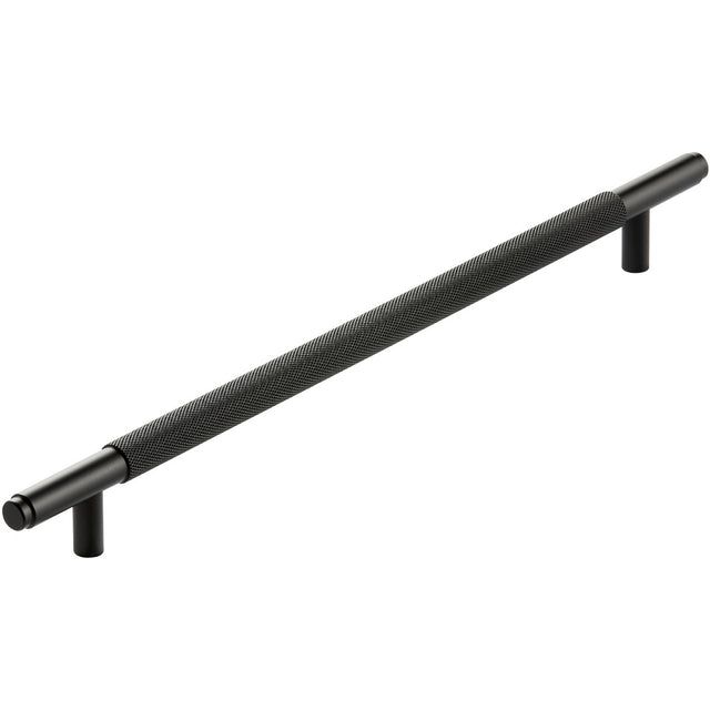 Scudo Knurled Handle 400mm - Black - HANDLE007 - TAP 'N' SHOWER
