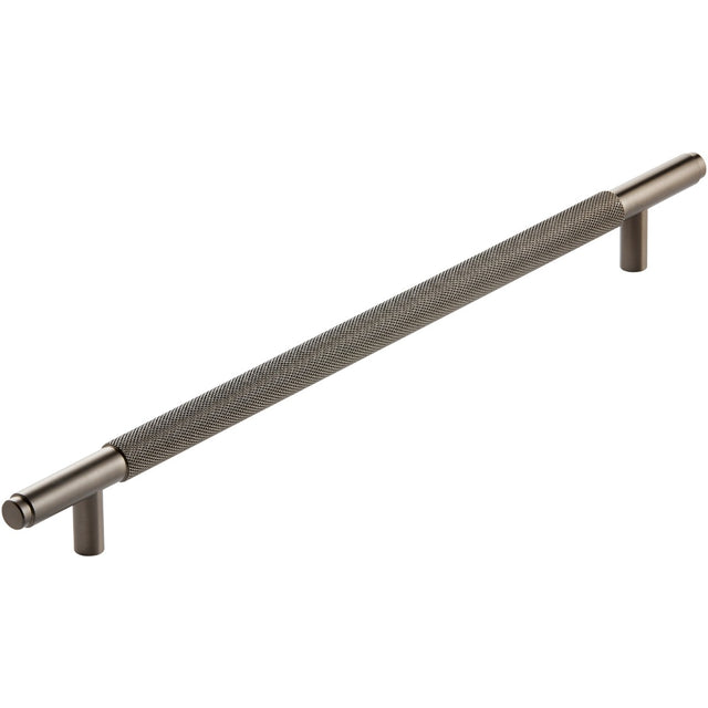 Scudo Knurled 400mm Handle - Gunmetal - HANDLE008 - TAP 'N' SHOWER