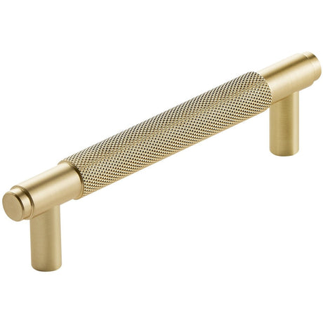 Scudo Knurled Handle 160mm - Brushed Brass - HANDLE015 - TAP 'N' SHOWER