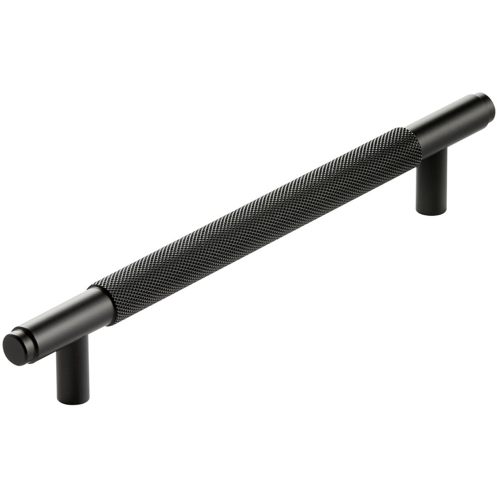 Scudo Knurled Handle 250mm - Black - HANDLE017 - TAP 'N' SHOWER