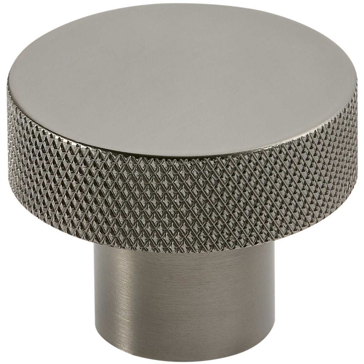 Scudo knurled round handle 42mm gunmetal finish for cabinets and doors