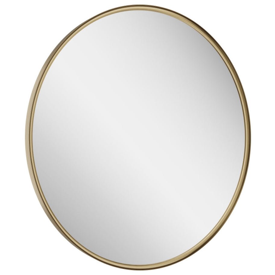 Scudo Macie Brushed Brass Round LED Mirror 600mm - MACIE - 600RND - BB - TAP 'N' SHOWER