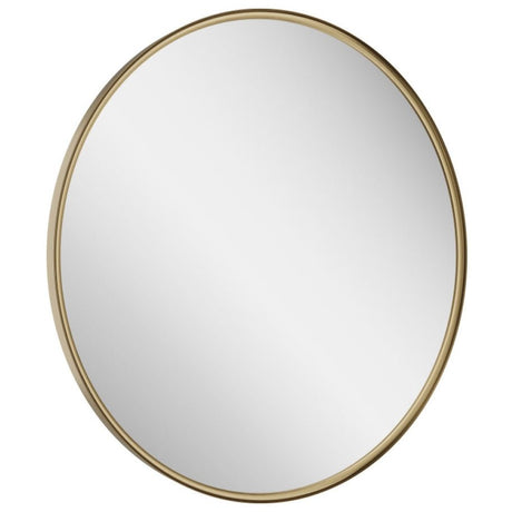 Scudo Macie Brushed Brass Round LED Mirror 600mm - MACIE - 600RND - BB - TAP 'N' SHOWER