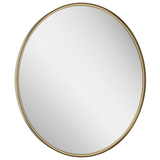 Scudo Macie Brushed Brass Round LED Mirror 600mm - MACIE - 600RND - BB - TAP 'N' SHOWER