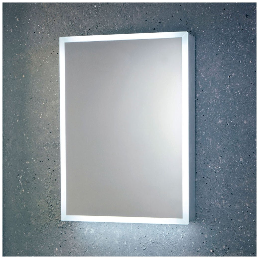 Scudo Mia LED Mirror Cabinet with Demister and Shaver Socket 500x700mm - MIA - 500X700 - CAB - TAP 'N' SHOWER