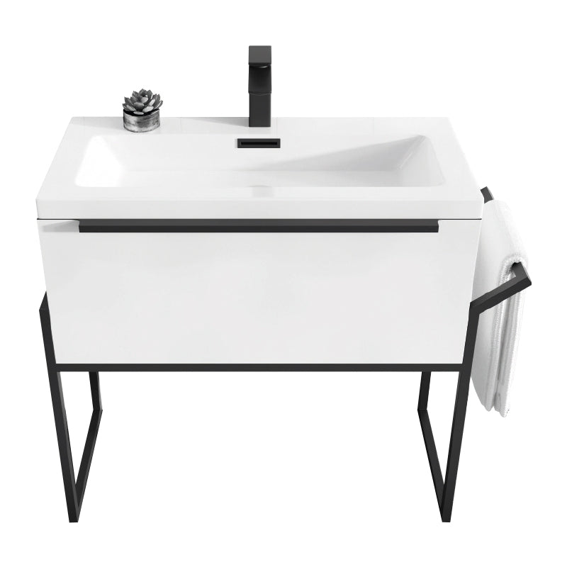 Scudo Muro Universal Frame for Muro 500/600/800mm - Black - MUROMONOFRAME - TAP 'N' SHOWER