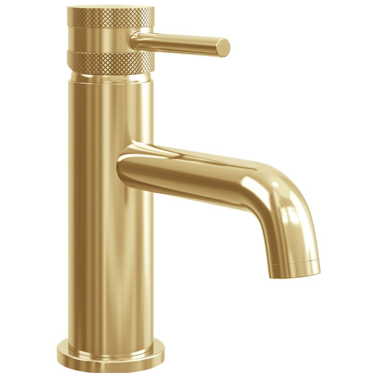 Scudo Core Mono Basin Mixer Tap - Brushed Brass - NU - 003 - TAP 'N' SHOWER