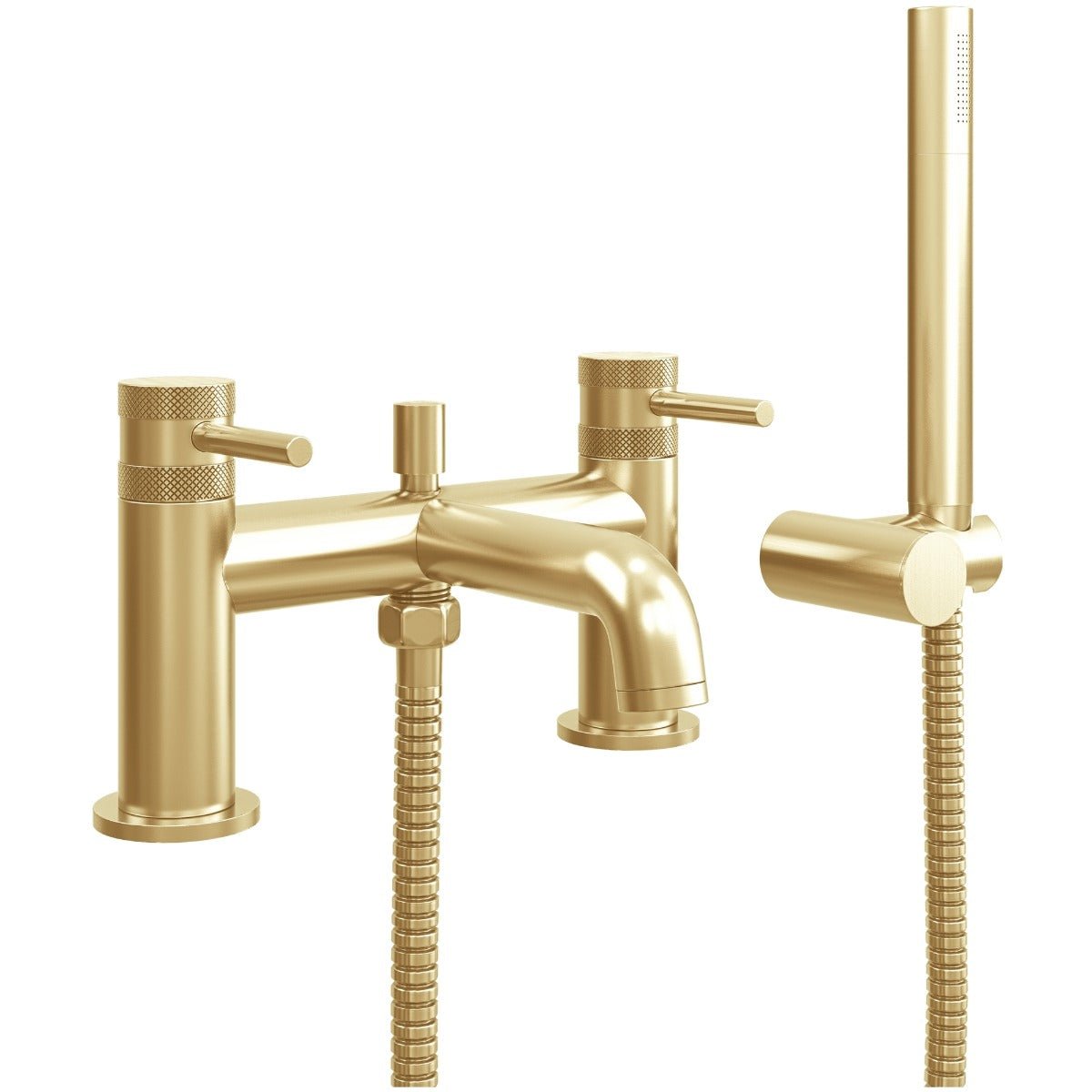 Scudo Core Bath Shower Mixer Tap - Brushed Brass - NU - 012 - TAP 'N' SHOWER