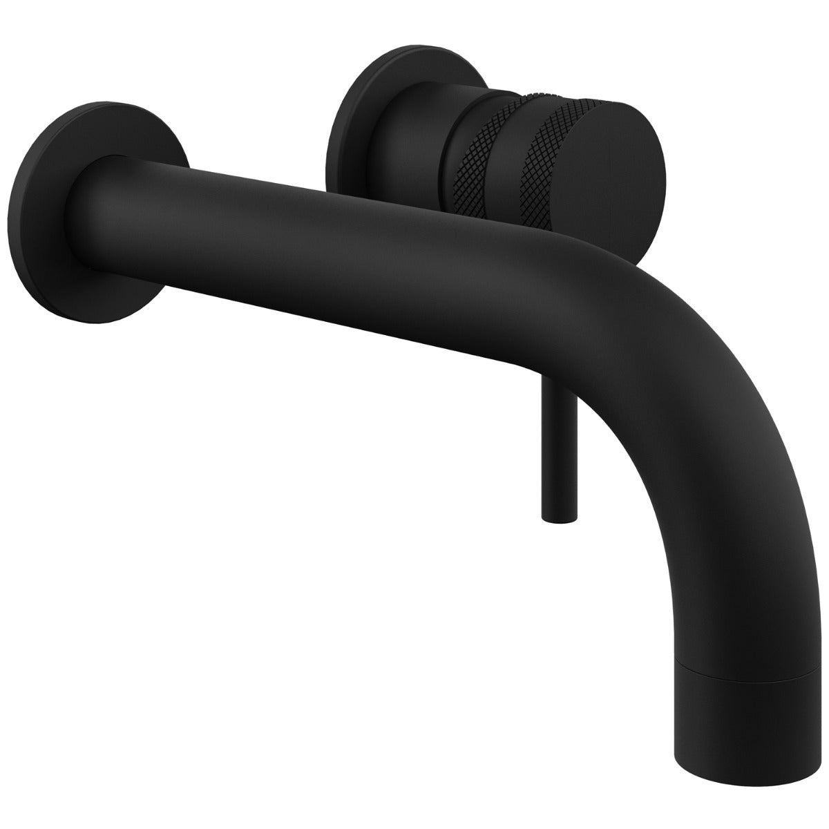 Scudo Core Wall Mounted Basin Tap - Matt Black - NU - 014 - V2 - TAP 'N' SHOWER