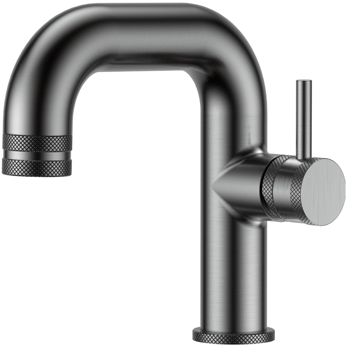 Scudo Core Side Lever Mono Basin Mixer Tap - Gunmetal - NU - 046 - TAP 'N' SHOWER