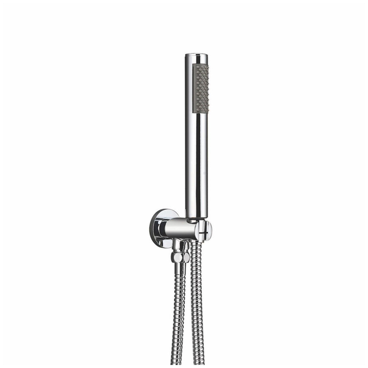 Scudo Round Shower Outlet Hose & Head - Chrome - OUTHOLDER002 - TAP 'N' SHOWER