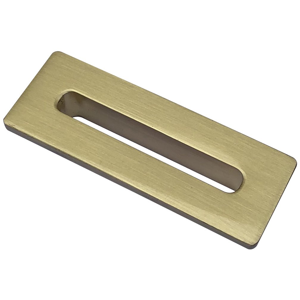 Scudo Rectangle Basin Overflow Insert - Brass - OVERFLOWSQ - BRASS - TAP 'N' SHOWER
