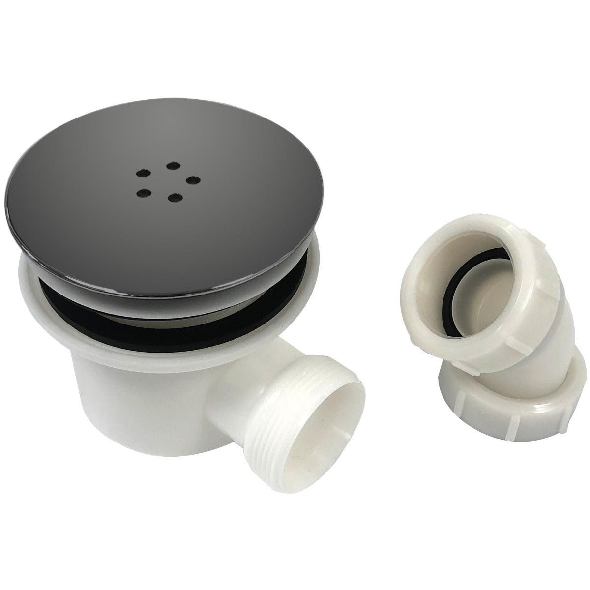 Scudo Gunmetal 90mm Fast Flow Shower Waste - Gunmetal - S0062 - TAP 'N' SHOWER