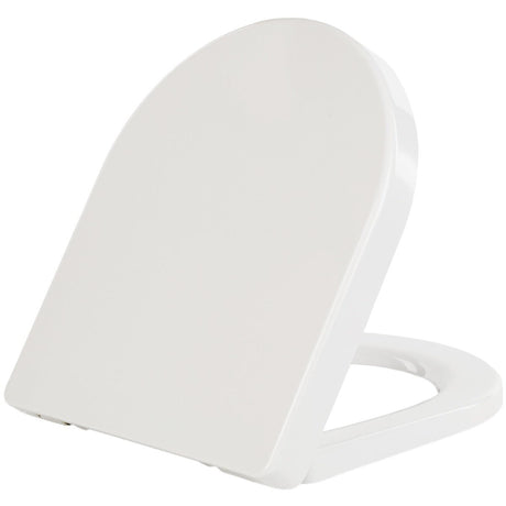 Scudo Spa Luxury Wrap Over Heavyweight Soft Close Toilet Seat - White - SEAT010 - TAP 'N' SHOWER