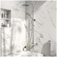 Scudo Solar Round Rigid Riser Shower with Bath Filler - Chrome - SHOWER011S - TAP 'N' SHOWER