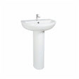 Scudo Spa Pedestal - Gloss White - SPACE004 - TAP 'N' SHOWER