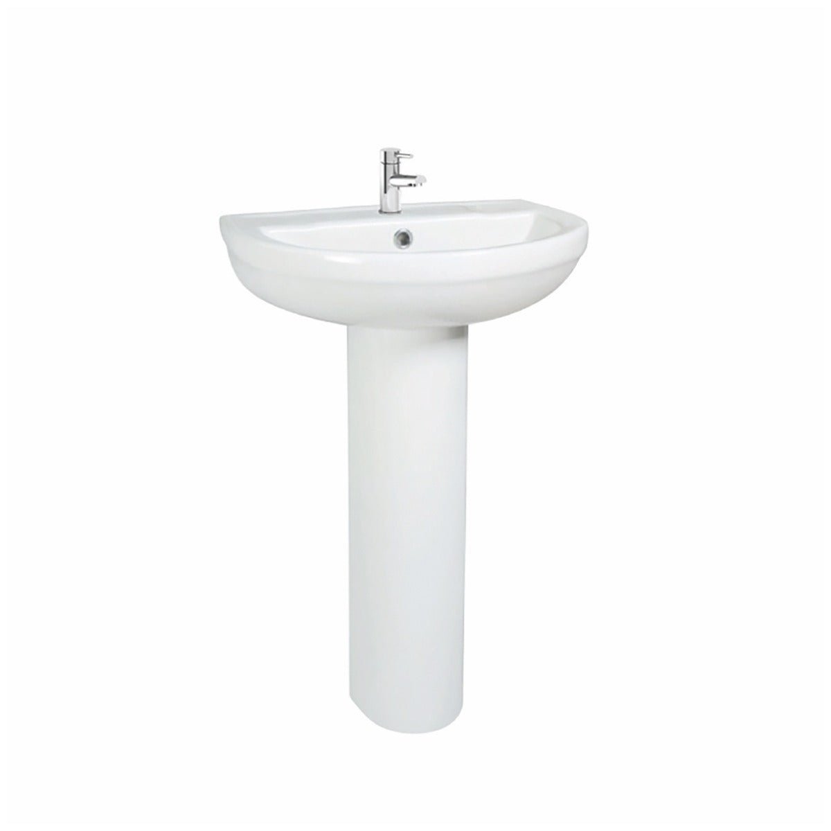 Scudo Spa Pedestal - Gloss White - SPACE004 - TAP 'N' SHOWER