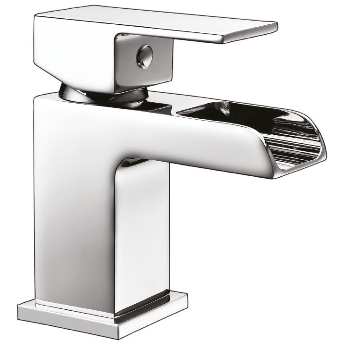 Scudo Victoria Mini Mono Basin Mixer Tap with Push Waste - Chrome - TAP008 - TAP 'N' SHOWER