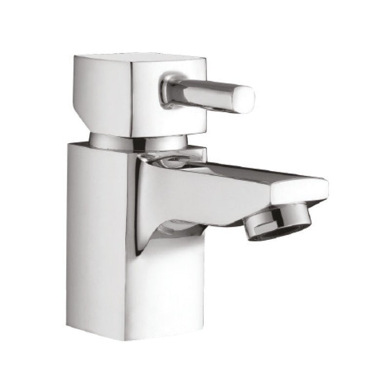Scudo Forme Mini Mono Basin Mixer Tap with Push Waste - Chrome - TAP014 - TAP 'N' SHOWER