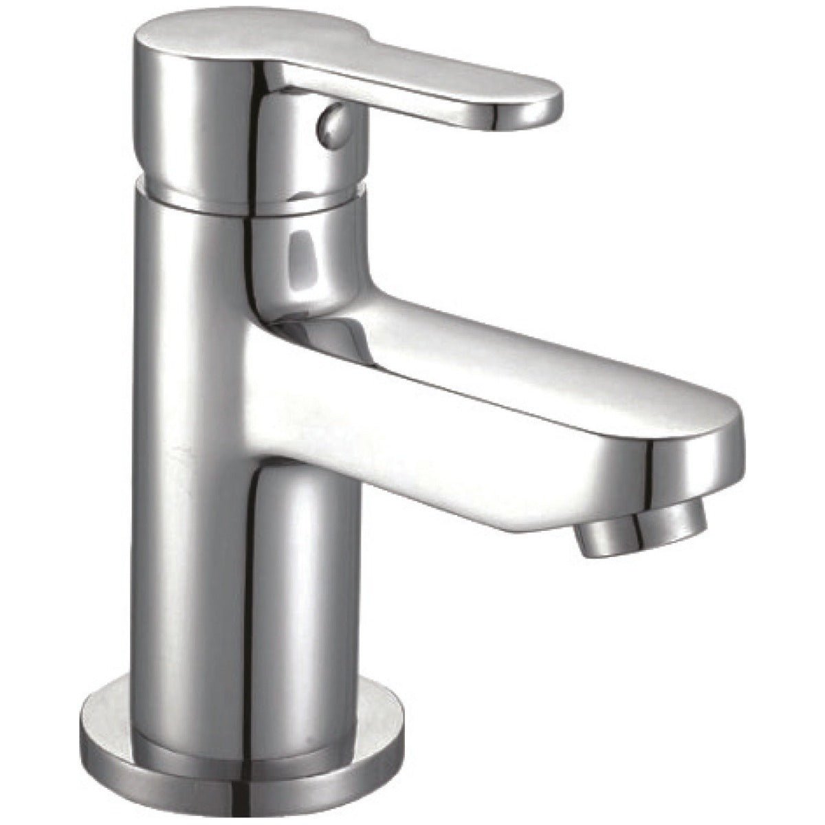 Scudo Favour Mono Basin Mixer Tap with Push Waste - Chrome - TAP021 - TAP 'N' SHOWER