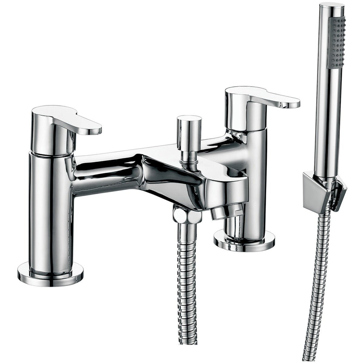 Scudo Favour Bath Shower Mixer with Shower Kit and Wall Bracket - Chrome - TAP023 - TAP 'N' SHOWER