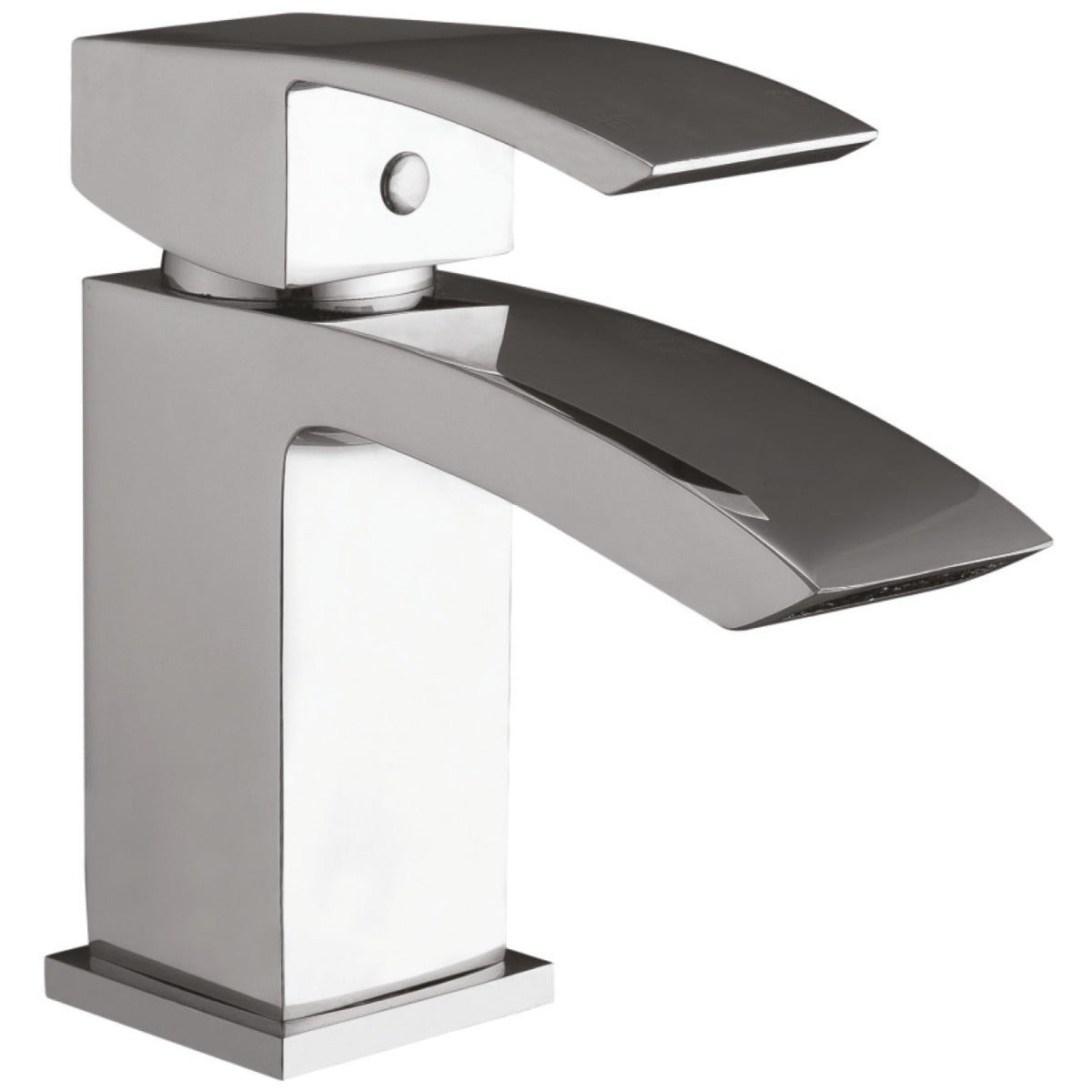 Scudo Descent Mono Basin Mixer Tap with Push Waste - Chrome - TAP031L - TAP 'N' SHOWER