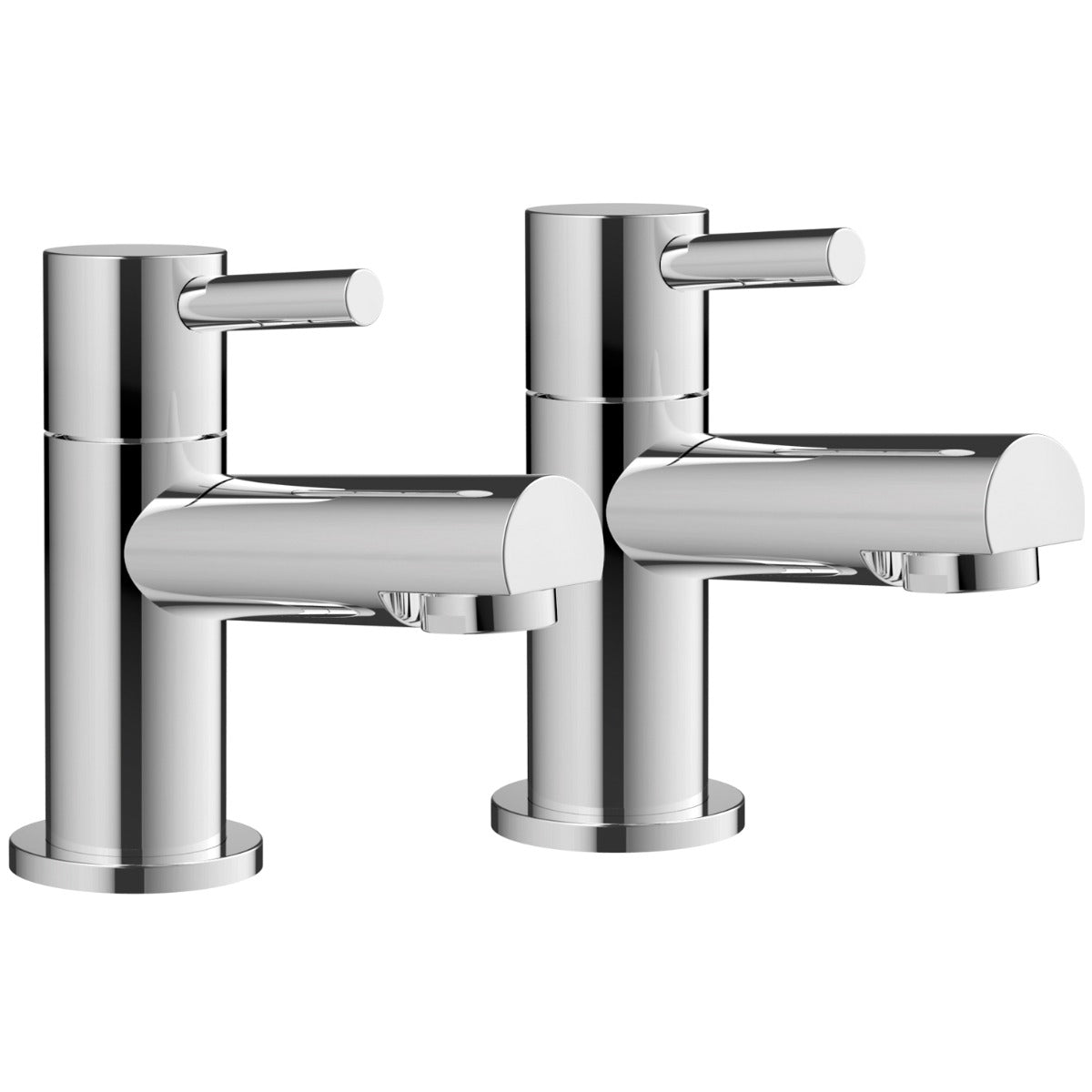 Scudo Premier Basin Taps Pair - Chrome - TAP106L - TAP 'N' SHOWER